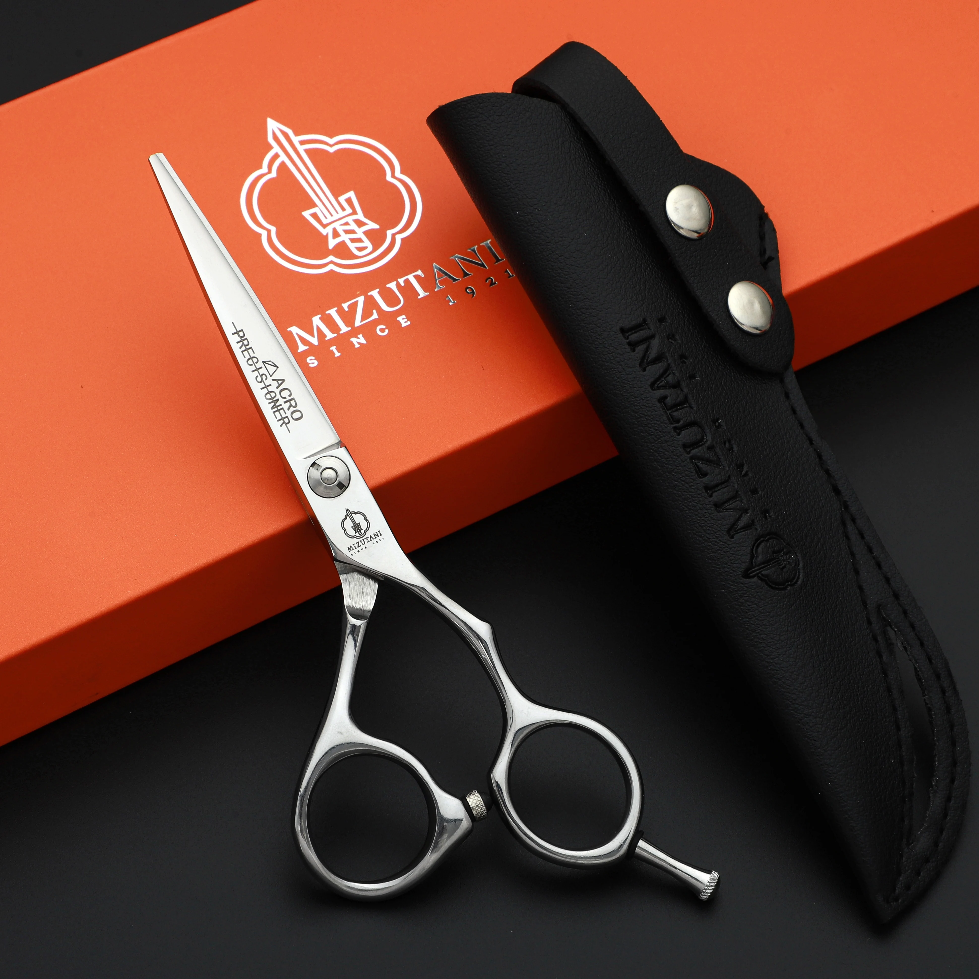 New MIZUTANI barber scissors 5.5 inch small scissors 440C Material Ergonomic design Professional hairdressing scissors tool set