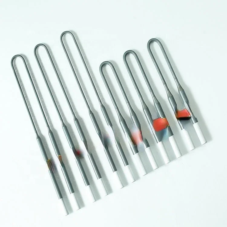 Lab electric heating resistor U type MoSi2 heater resistance molybdenum disilicide heating element