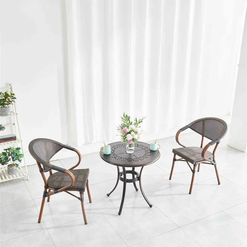 Outdoor rattan leisure open-air balcony garden outdoor table and chairs courtyard