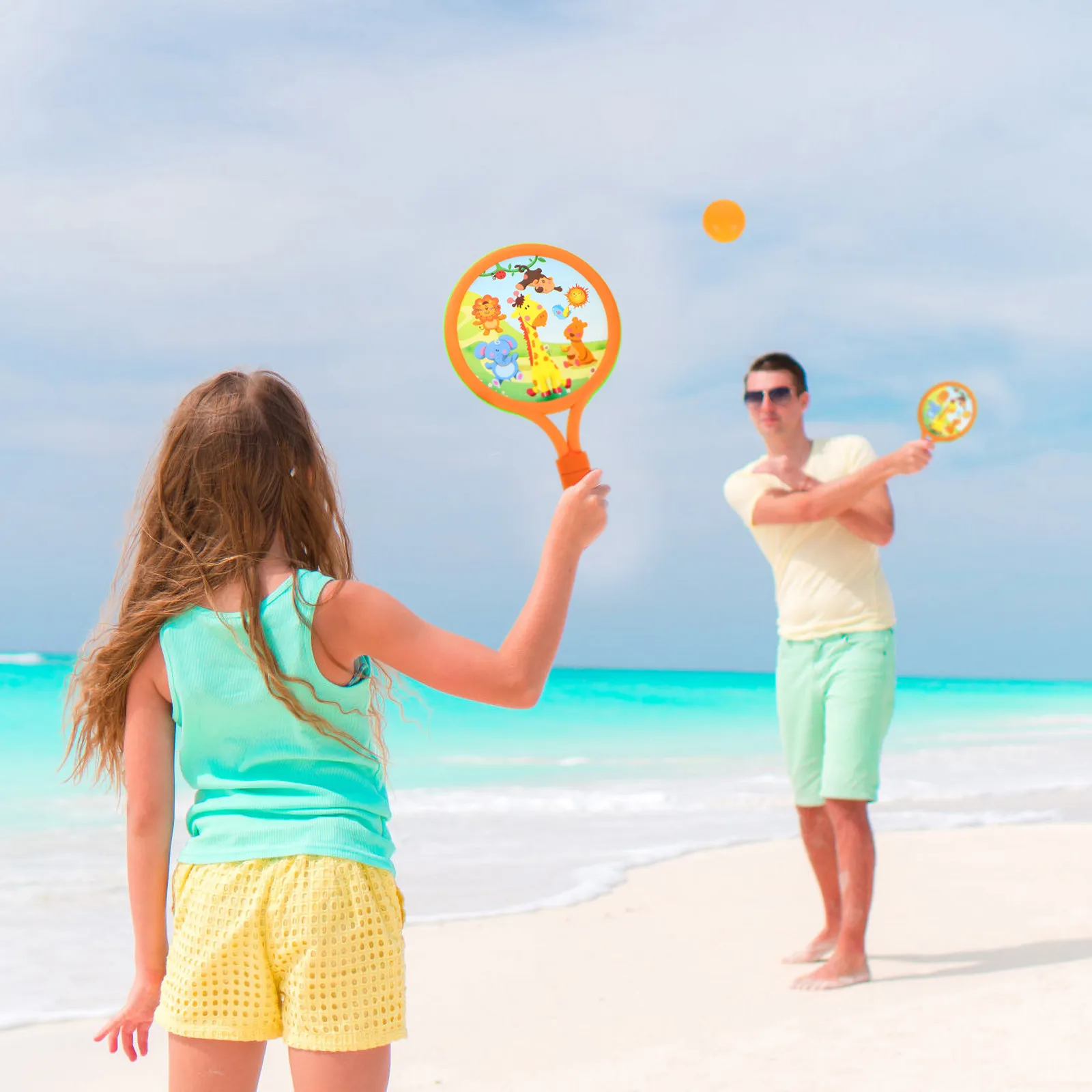 

Tennis Racket Plastic Badminton Paddle Ball Games Outdoor for Rackets Sports