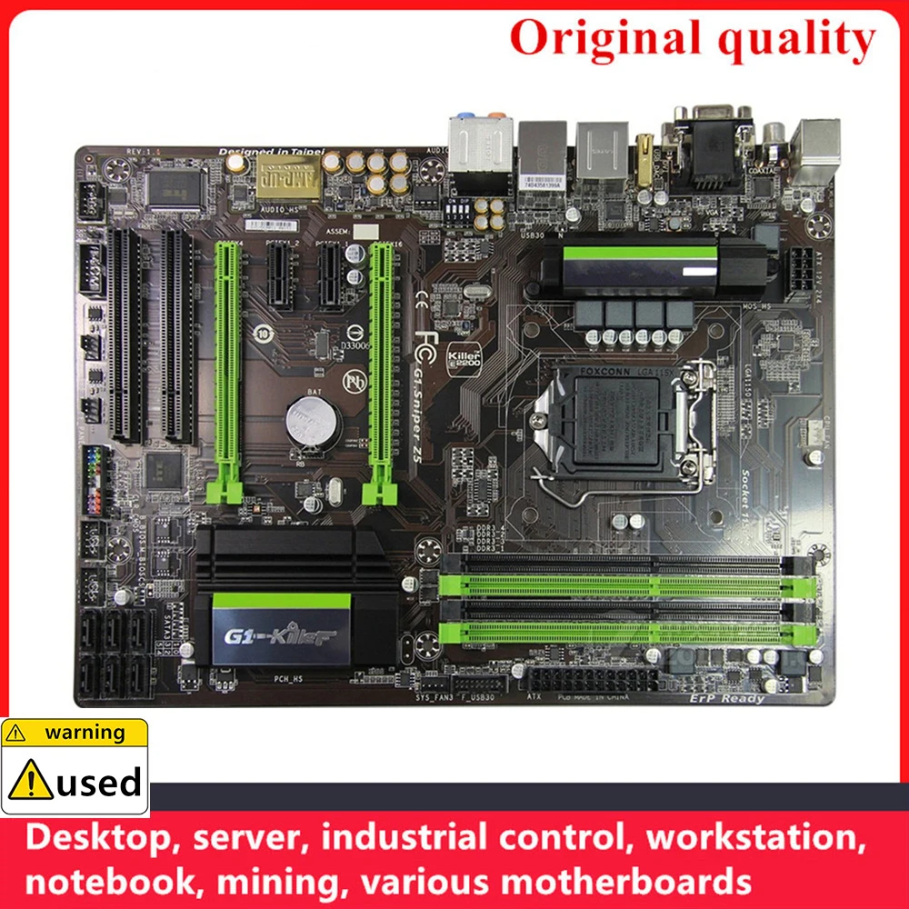 For G1.Sniper Z5 Motherboards LGA 1150 DDR3 32GB ATX Intel Z87 Overclocking Desktop Mainboard SATA III USB3.0