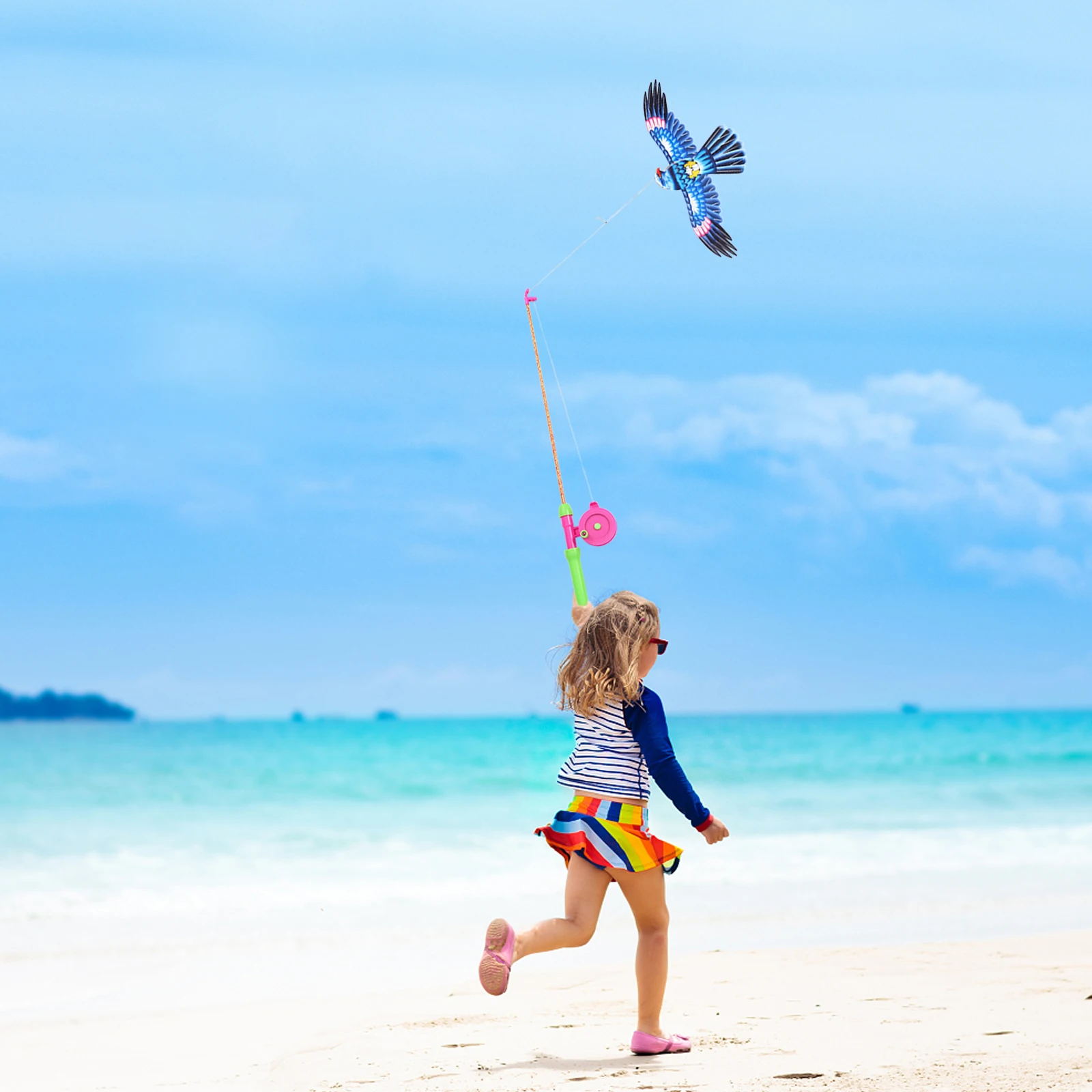 

Vivid Eagle Kite Outdoor Bird Kite Fishing Rod Kites Eagle Kites Easy To Fly Outdoor Kites With Fishing Pole Random Color