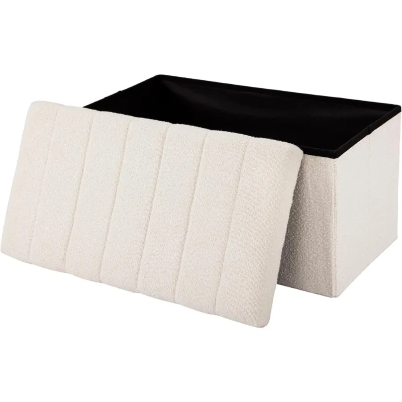 

Мягкая ткань, османская подставка для ног, скамейка с мягким сиденьем для гостиной, спальни, общежития, белый букле