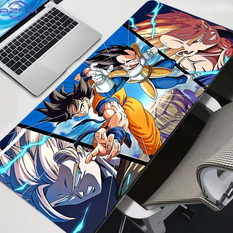 New Mouse Pads Big Gamers Dragon Ball Son Goku Decoracion Gamer Desk Mat Mousepad Gaming Accessories Varmilo Keyboard Carpet