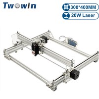 TWOWIN Laser Engraving Machine Picture Printer Power Laser Engraver Working Area 40x30cm 20W Desktop DIY CNC Router For Beginner