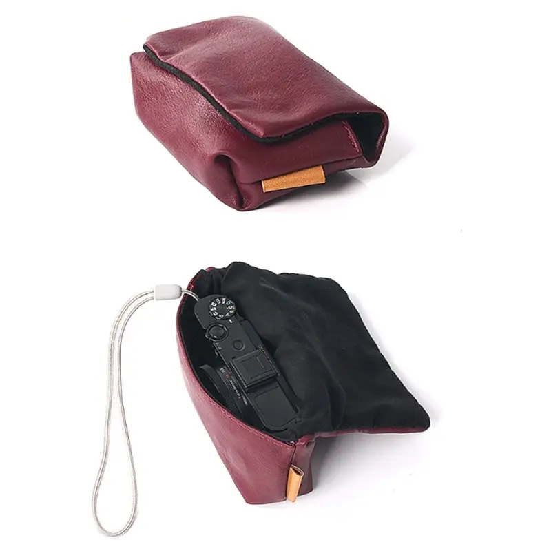 AEE7-PU Leather Camera Bag Soft Case Cover For Sony RX100 Series Compact Digital Cameras