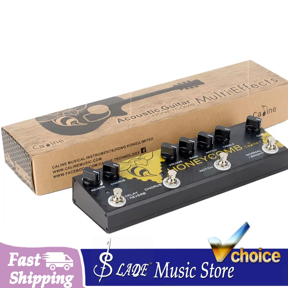 CP-48 Honey Comb Multi-effects Guitar Pedal Comprehensive Digital Acoustic Guitar Chorus Delay Reverb Equalizer Effector Pedal
