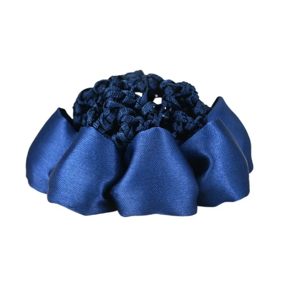 Lazo elástico para el cabello para mujeres y niñas, accesorios para el cabello, cubierta de empuñaduras de Hotel de baile, Red de redecilla de moño