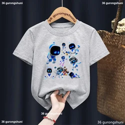 Neuankömmling Jungen/Mädchen T-Shirts Astros Spielzimmer Cartoon drucken Kinder T-Shirt Sommer lässig Jungen Kleidung Kleinkind T-Shirt Tops