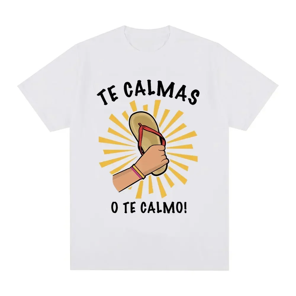 توصية وتحليل تي شيرت Fun Spanish Mom Emoji Te Calmas O Te Calmo على منصة علي إكسبريس