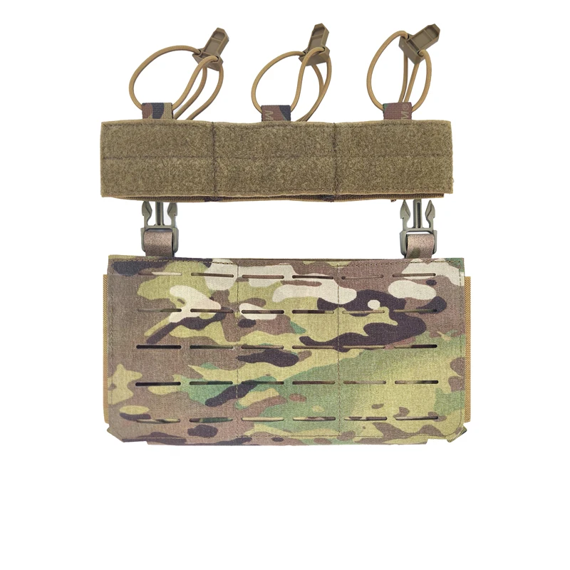 Taktyczna ładownica na magazynki Airsoft Plate Carrier ładownica na magazynki sprzęt laserowo cięty potrójny panel przedni MOLLE ładownica na magazynki akcesoria