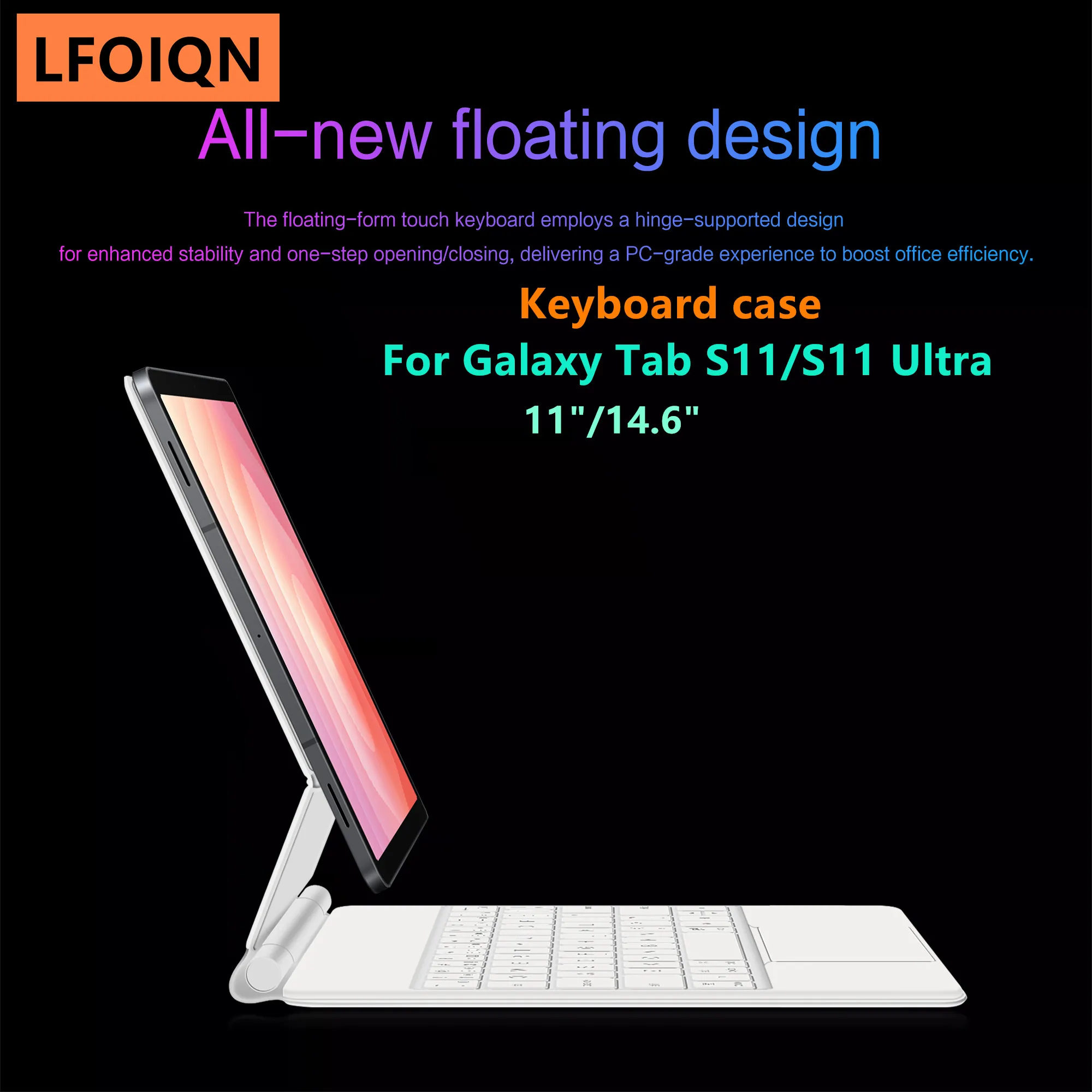 LFOIQN Magic Keyboard for Samsung Galaxy Tab S11 Ultra 14.6 inch SM-X930 X936 S11 11