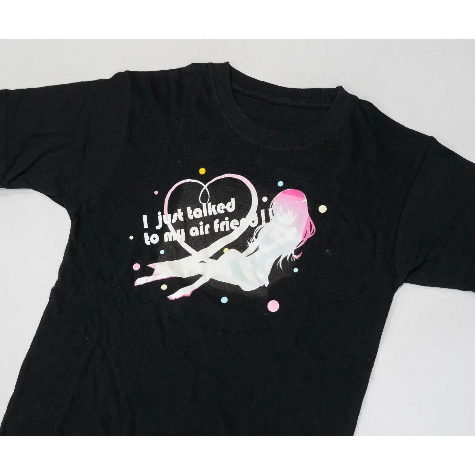 Vintage Boku wa Tomodachi Anime Hentai T Shirt Men's Size M Haganai Hookups Y2K vintage Washed Slightly streetwear Stretched