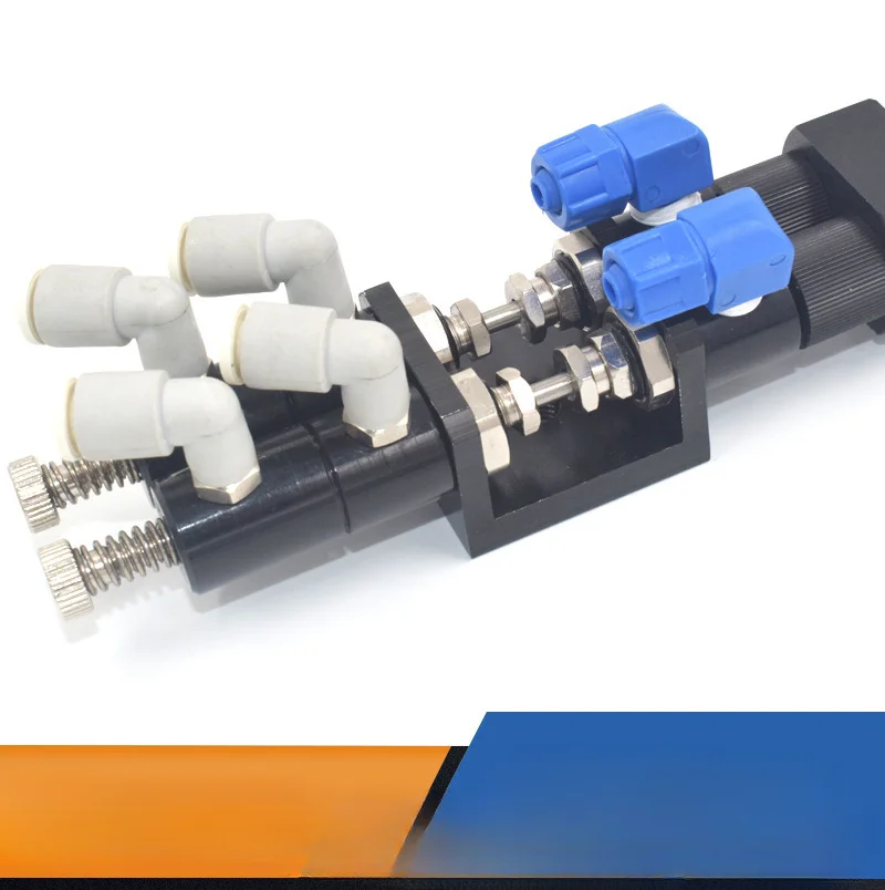 AB double liquid dispensing valve, large flow AB dispensing valve, double cylinder adjustable proportion AB double liquid