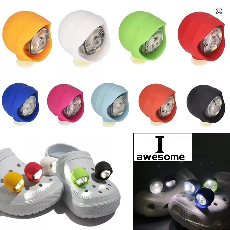 Conjunto de 2 Peças: Luzes LED para Calçados, Acessórios DIY de Decoração para Sapatos e Sandálias com Efeito Arco-Íris