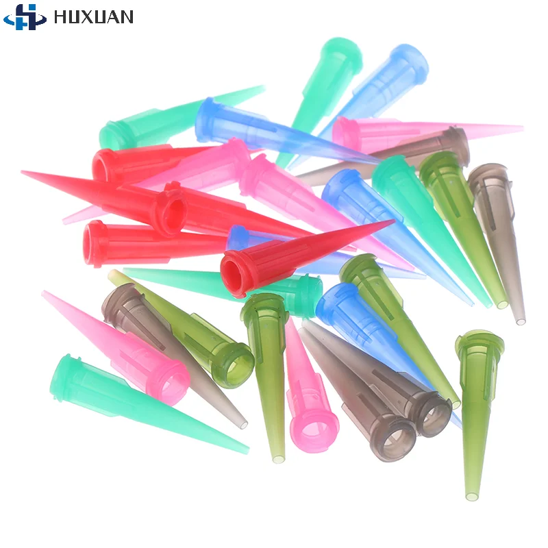 30Pcs Plastic TT Tapered Tips Solder Paste Adhesive Glue Dispensing Needle 14-25GA Wholesale