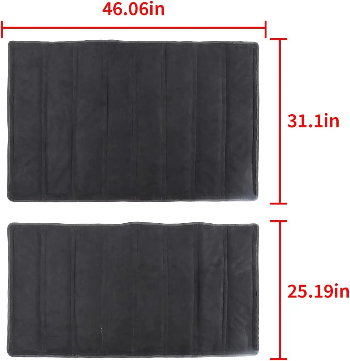 Black Hard Top Liner Roof Insulation Panels for Jeep Wrangler TJ 1997-2006