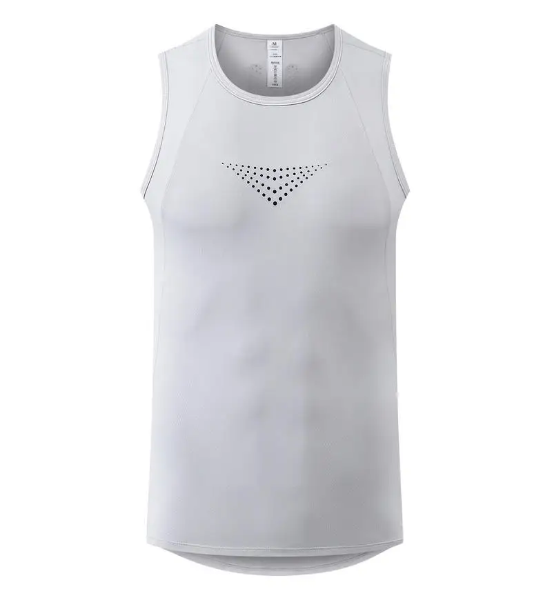 Mens Vest Mesh Breathable Quick Dry Outdoor Sports Sleeveless Top Lightweight Slim Fit Tank Top Men'S Fashion 2025 Summer New