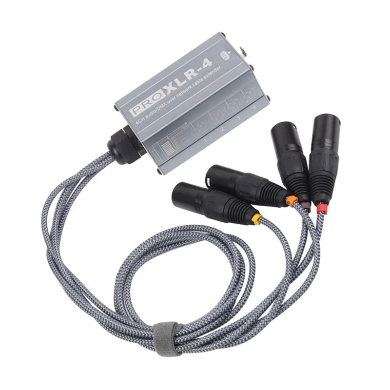 Imagem -05 - Extensor Ethernet Macho e Fêmea para Live Stage Canais Snake 3pin Xlr Dmx para Ethernet Rj45 Cat5 Cat6 Par