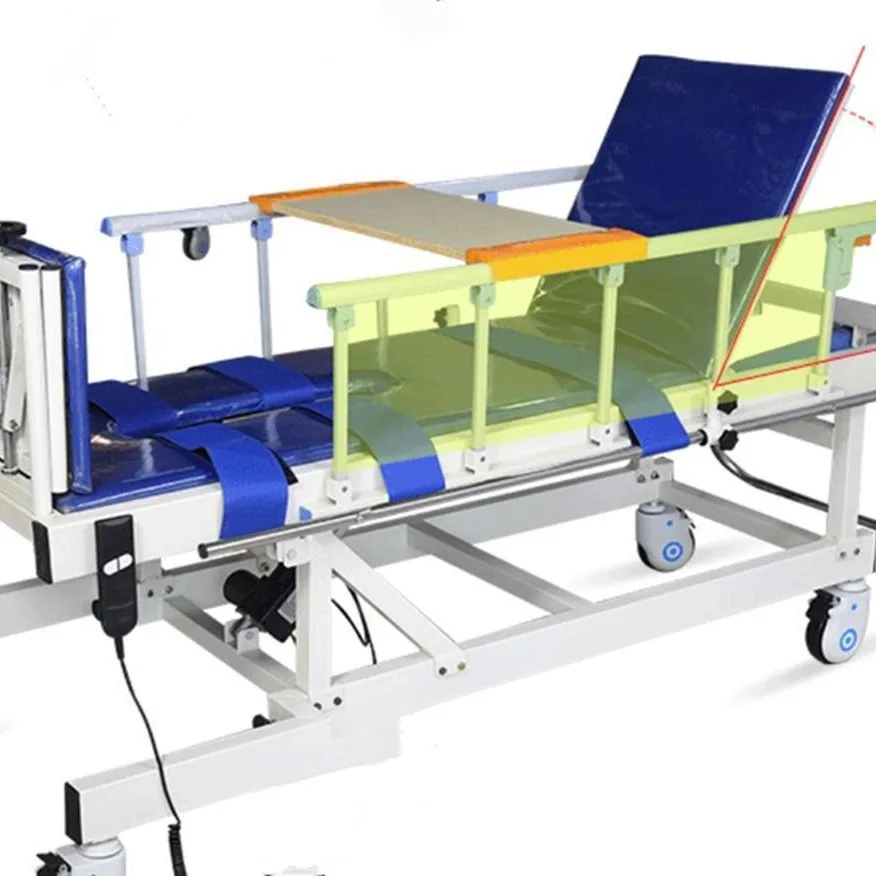 Letto manuale multifunzionale per pazienti paralizzati Letto in acciaio e materiale ABS per la cura