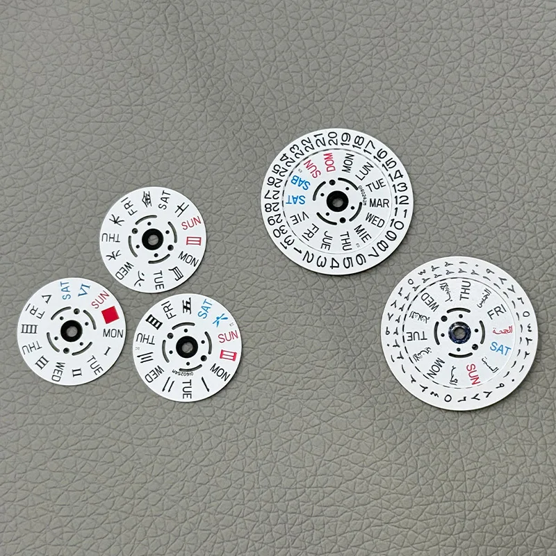 NH36 NH35 Movement Date Wheel Dial Kanji Wheel Wristwatches NH35a NH36a Movement Date Week Dial Parts Crown at 3.0H 3.8H 4.1H view 2