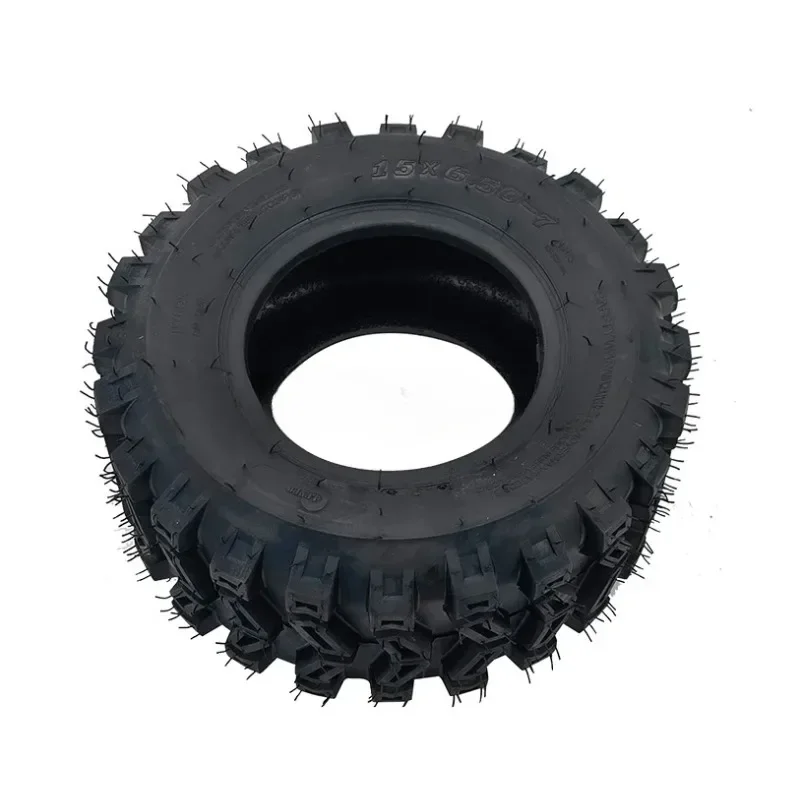 15x6.50-7 inch off-road tire for ATV go kart accessories ATV farm tools snow sweeper 15x6.50-7 tubeless tire