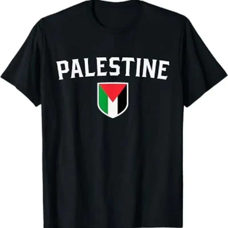 Palestinian Flag Shield Classic Sporting Badge Style T Shirt