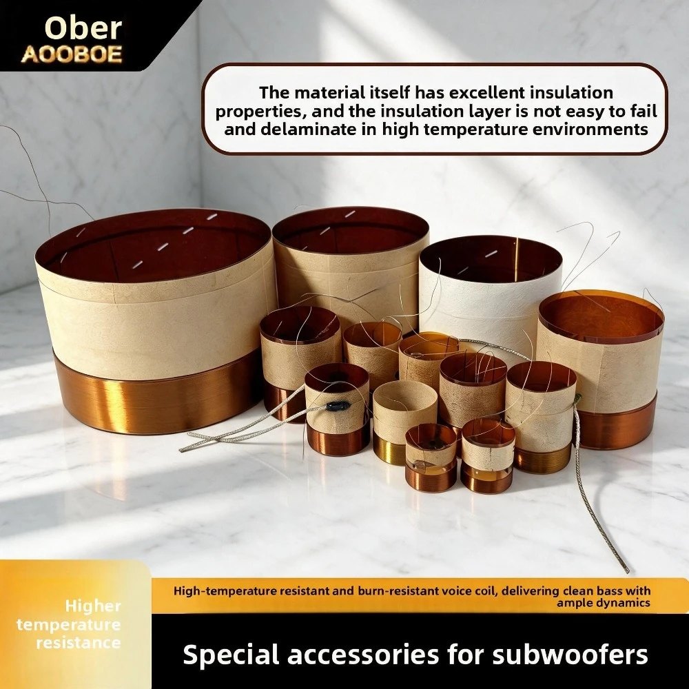 MW Audio 2PCS KSV Kapton Woofer Voice Coil 60-100mm, Bass Speaker Repair Coil