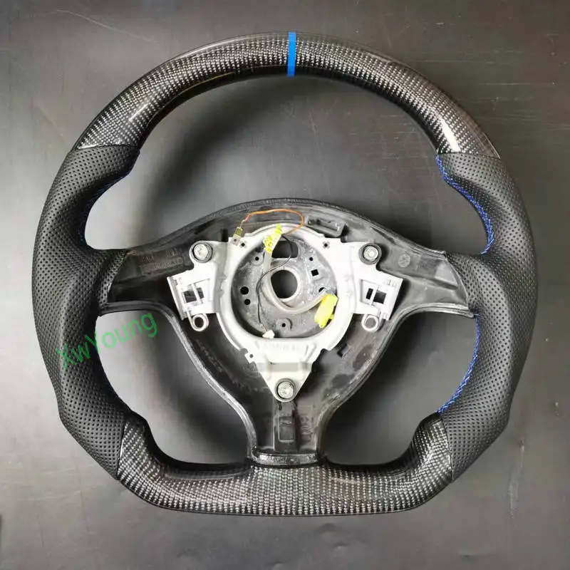 

100% Real Carbon Fiber Steering Wheel With Leather For VW Volkswagen Golf 4 Mk4 GTI 1997-2003