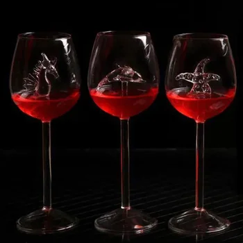 창의적인 돌고래 레드 와인 잔, 불가사리 해마 맥주 유리, 투명 레드 와인 유리, 바 카운터 홈 레스토랑 Best5 창의적인 돌고래 레드 와인 잔, 불가사리 해마 맥주 유리, 투명 레드 와인 유리, 바 카운터 홈 레스토랑 Best5