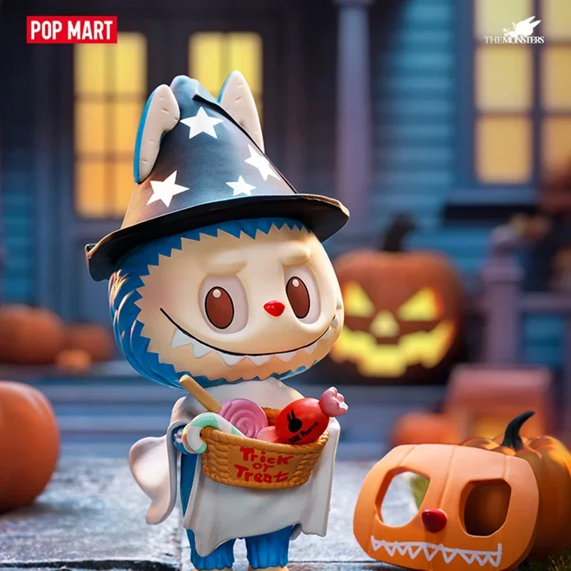 POP MART LABUBU Trick-or-Treater Kawaii Anime Action Figure Ornament Figurines Home Decor Desktop Dolls Model Girls Gift