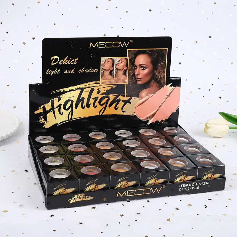 24Pcs Highlight & Bronzer Contour Sticks Kit for Light Skin Face Makeup Cream Contour Stick Make Up Kit for All Skin