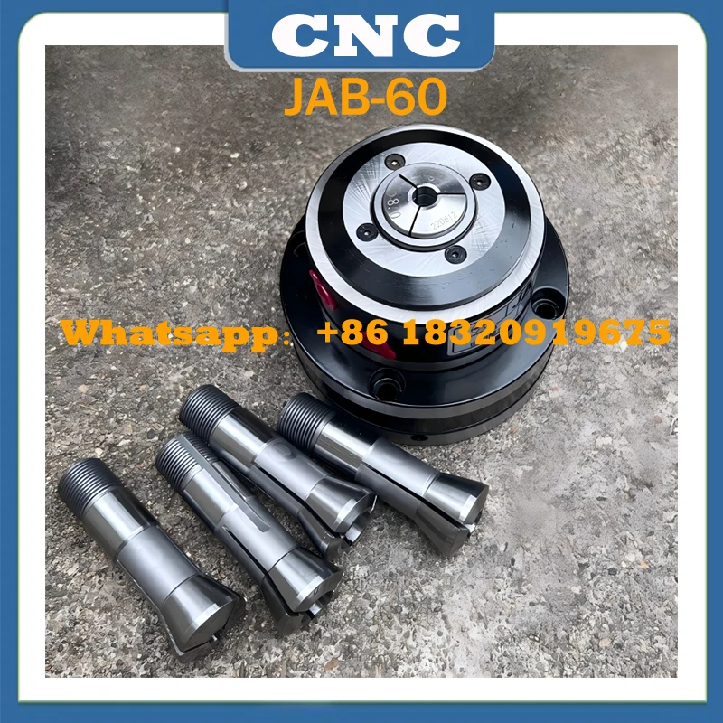 CNC High speed Rotary air pressure JAB-60 hollow chuck inside the outer clip collet clip pneumatic chuck collet chuck cyclmotion