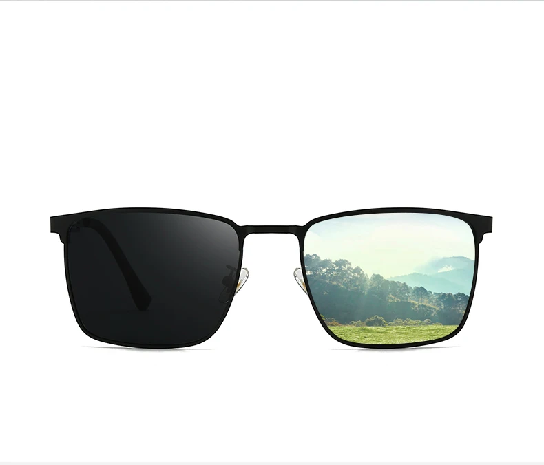 Neue ultraleichte Herren-Sonnenbrille im Business-Stil mit rechteckigen Rahmen, modisch für Outdoor-Fahren und Sonnenschutz 5150 – Detail 5