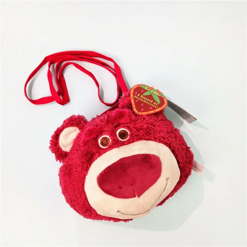 Disney Lotso Women's Shoulder Bag Cute Cartoon Crossbody Bag Kawaii Portable Lightweight Zipper Wallet