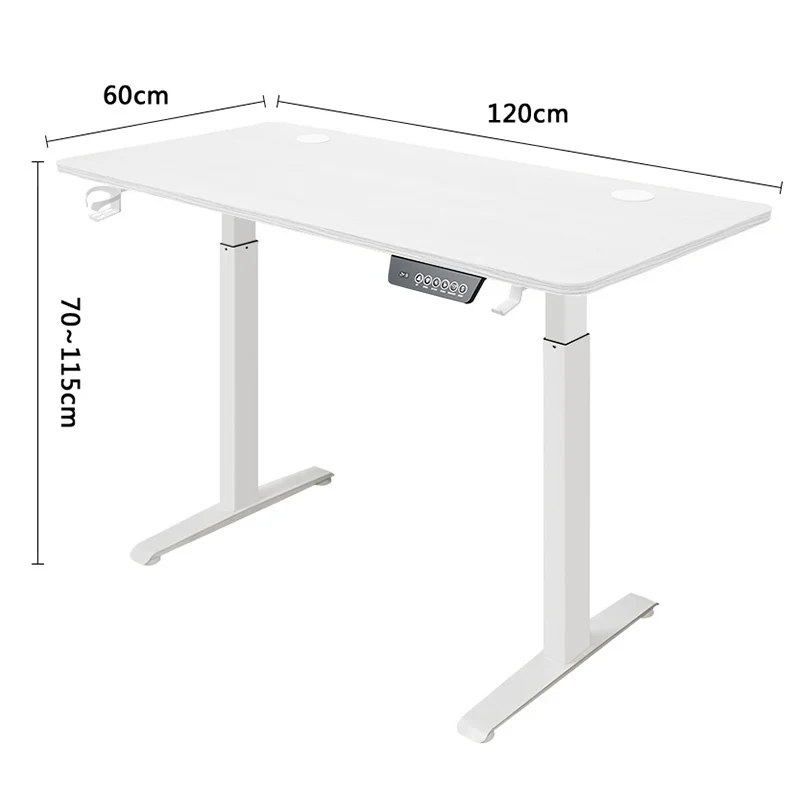 Height-Adjustable Electric Standing Desk & Sitting Desk,  Ergonomic Design for Cervical and Lower Spine Protection
