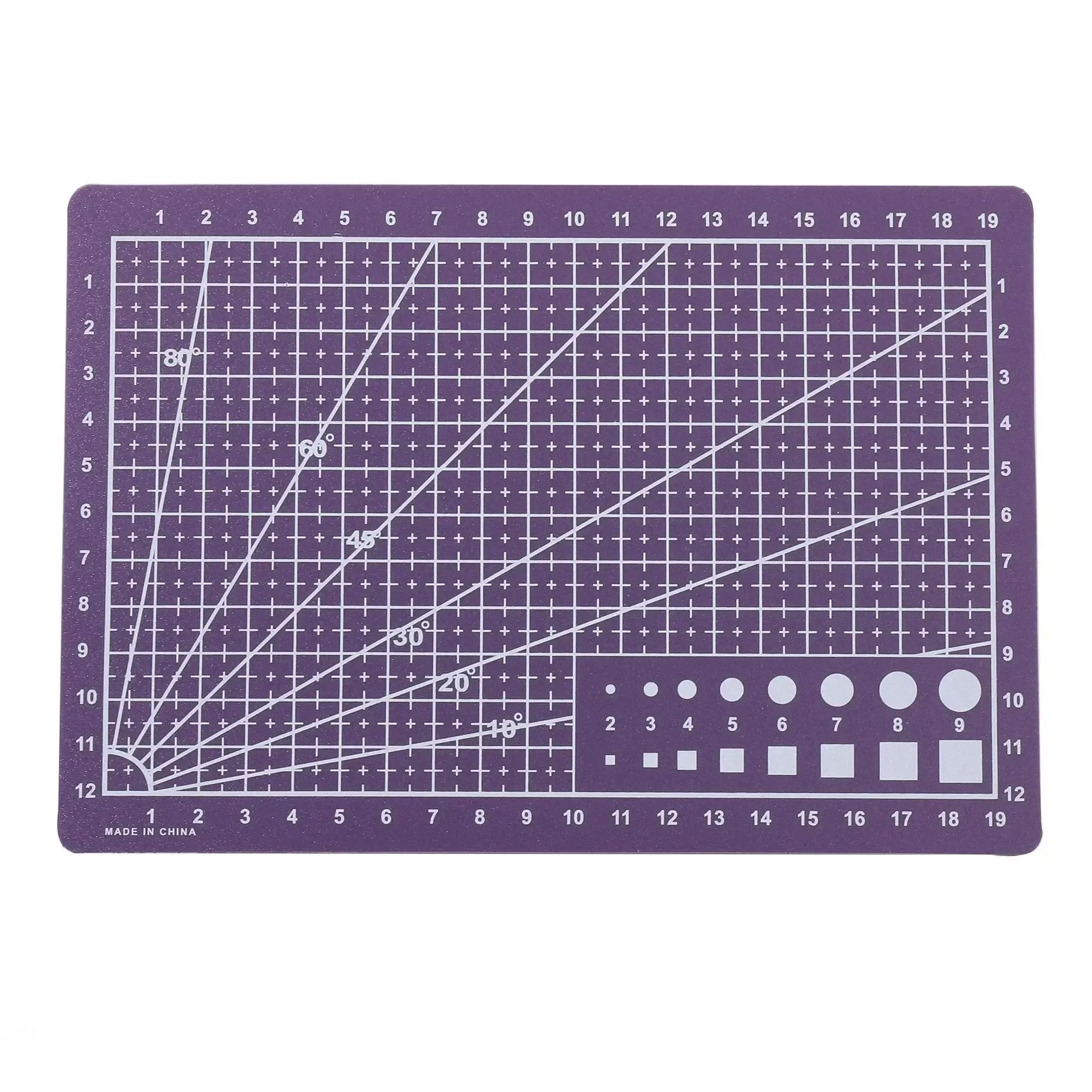 1 unidad de tapete de corte A5 de PP, para mesa de trabajo, patchwork, costura, manualidades, grabado con cuchillo, cuero, de una sola cara