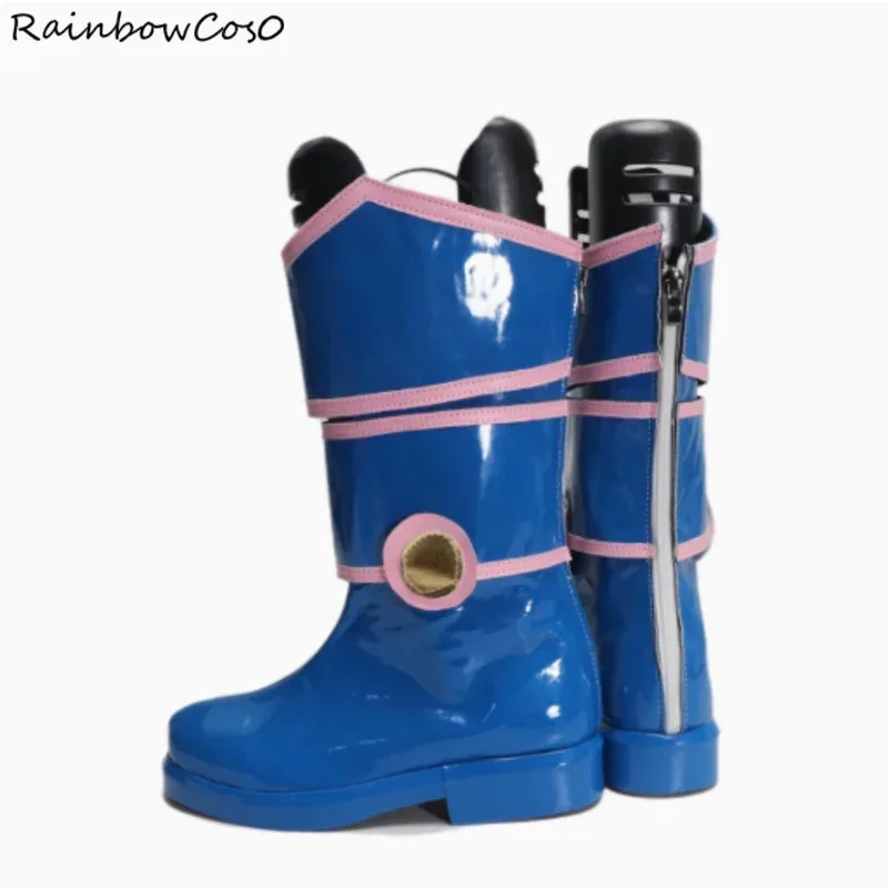 أسود الساحر فتاة الظلام الساحر فتاة يو جي أوه تأثيري أحذية الأحذية لعبة أنيمي هالوين عيد الميلاد RainbowCos0 W4669