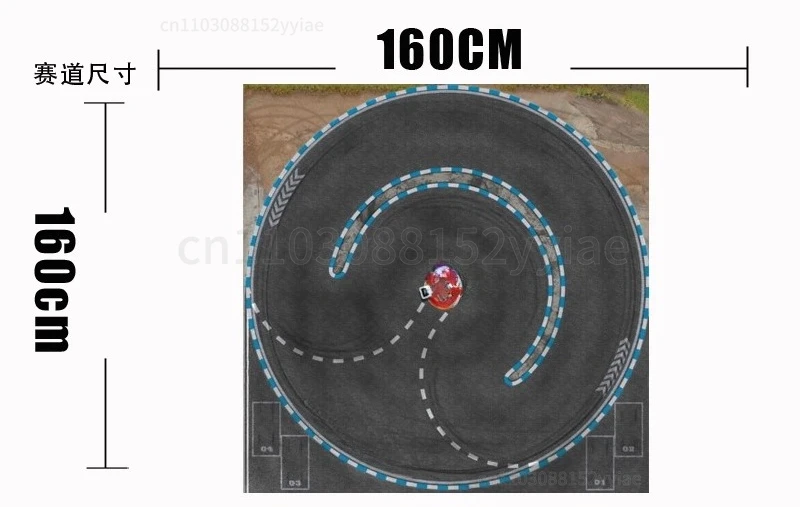 

"MINI-Z RW00 DRZ GLD BMX 1/28 RC Drift Track - Professional Micro-racing Track with Simulated Surface"