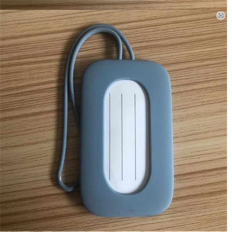 

Simplified New Silicone Luggage Tag Boarding Tag Luggage Check-in Tag Name Anti Loss Hanging Tag Bus Card Cover Hanging Tag