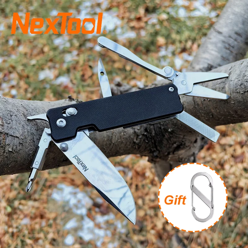 

Многофункциональный складной нож NexTool Knight K30 EDC 11 в 1, миниатюрный портативный инструмент для активного отдыха, подарок для мужчин