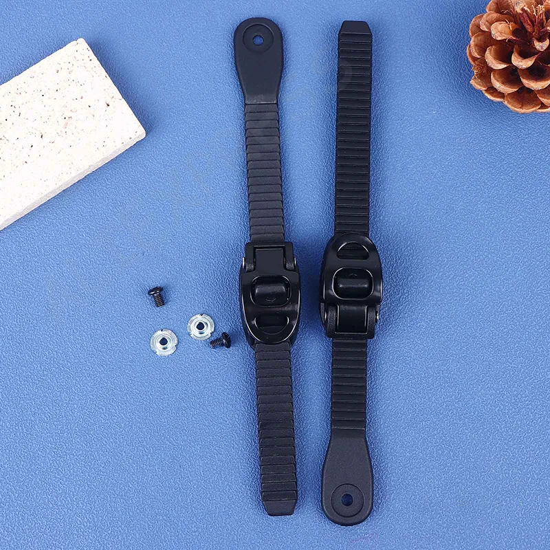 

New2Pcs Snowboard Ankle Ladder Straps With Screws Adjustable Roller Skating Shoes Strap Snowboard Binding Replacements