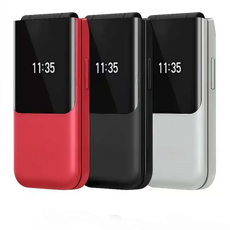 

Nokia mobile phone 2720 flip phone for the elderly, non-smart phone 2G for the elderly, student dual SIM card, overseas dual scr