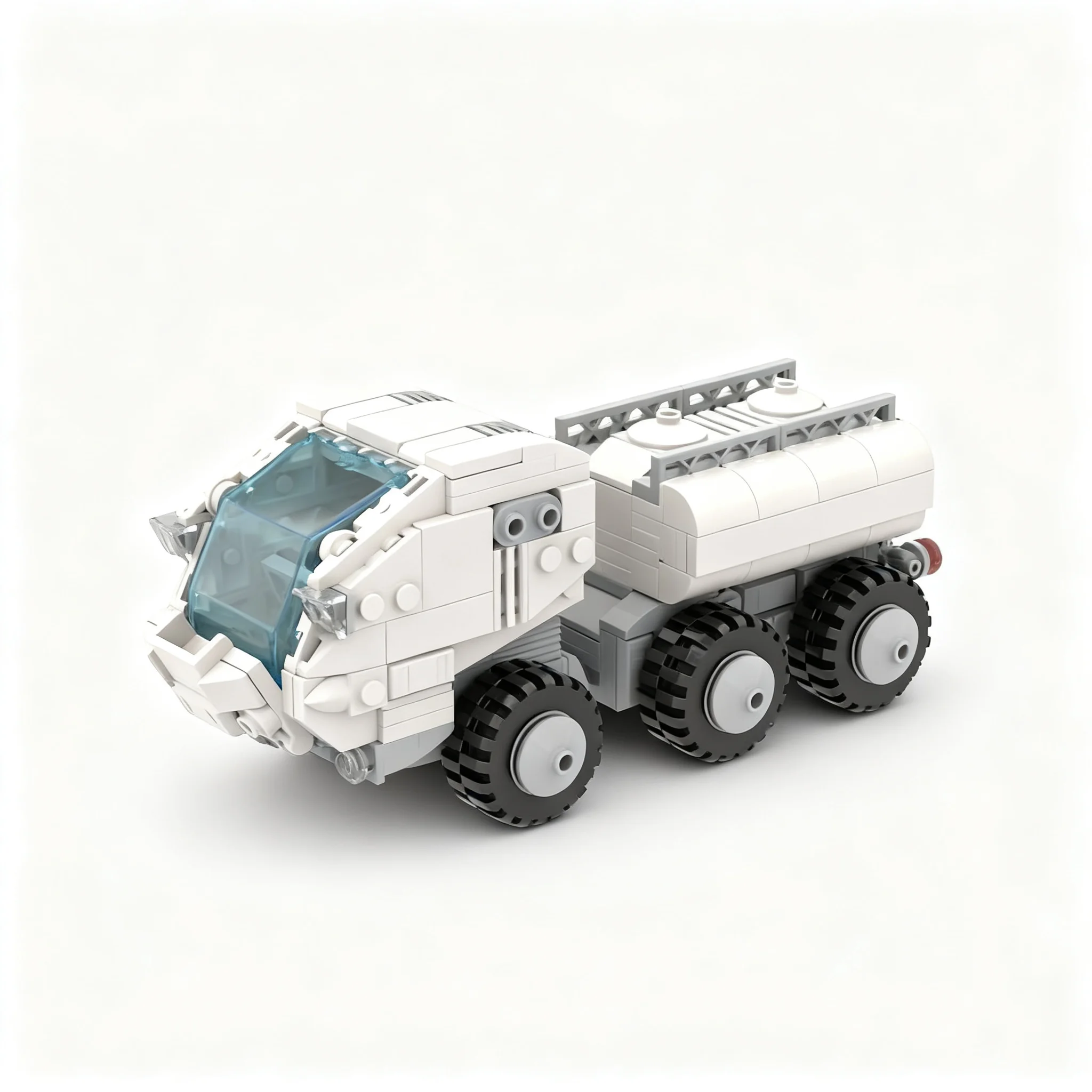 335pcs MOC 6x6 Moon Rover Space Model Building Blocks Christmas Gift Architecture Toys Display Creative Craft Assemble 3D Art