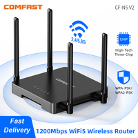 Comfast WiFi5 1200Mbps Wifi Router 5G+2.4G Gigabit Ethernet Port Wireless Router 4*5dBi Antennas Wide Coverage Home Wi-Fi Router