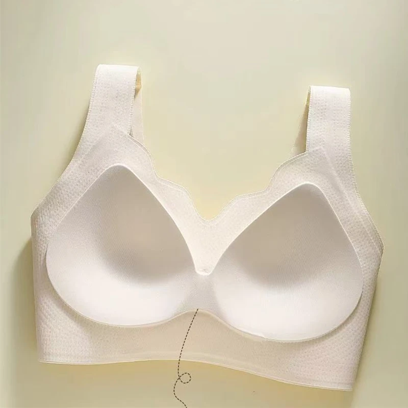 Prevention Of Sagging Underwear For Women With Large Breasts, Large Size, Traceless And Non-steel Ring-free Underwear Bra