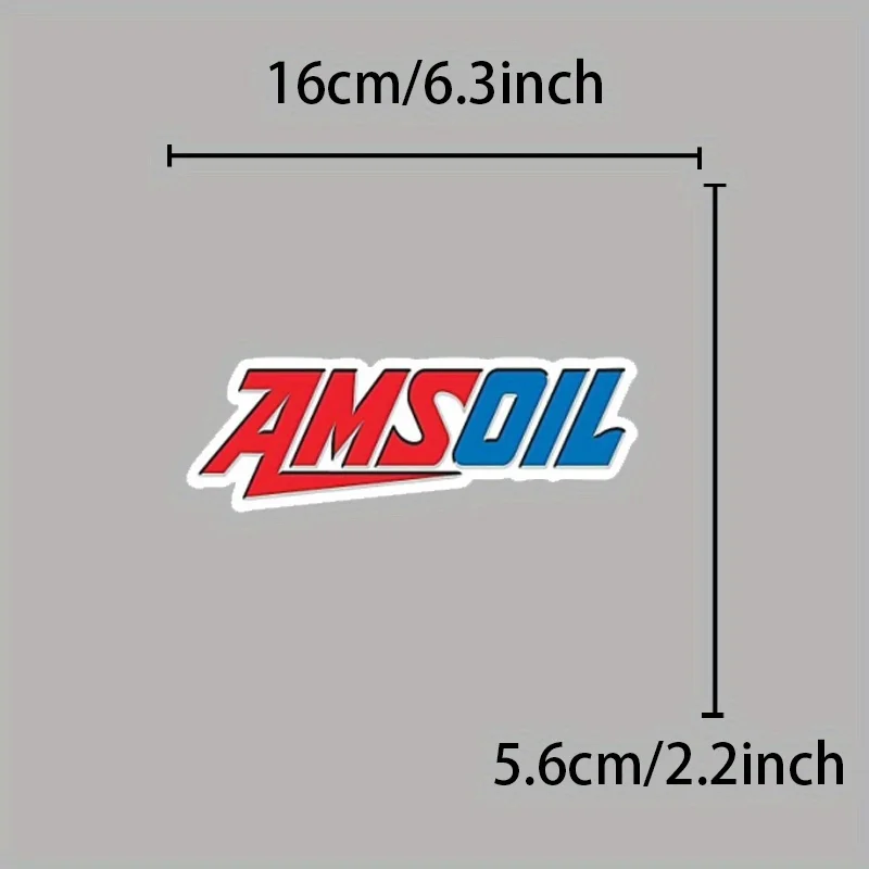 1 قطعة AMSOIL سباق النفط شارات الفينيل ، عالية الجودة ملصقات السيارات مقاوم للماء ، أداء النفط العلامة التجارية ملصق الملحقات