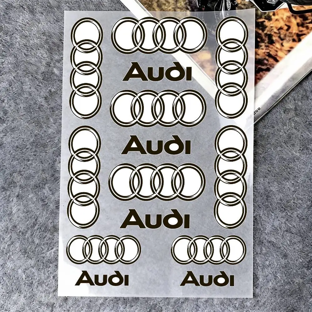 

For Audi Reflective Motorcycle Stickers, 3M Safety Warning At Night In The Dark Scooter Helmets