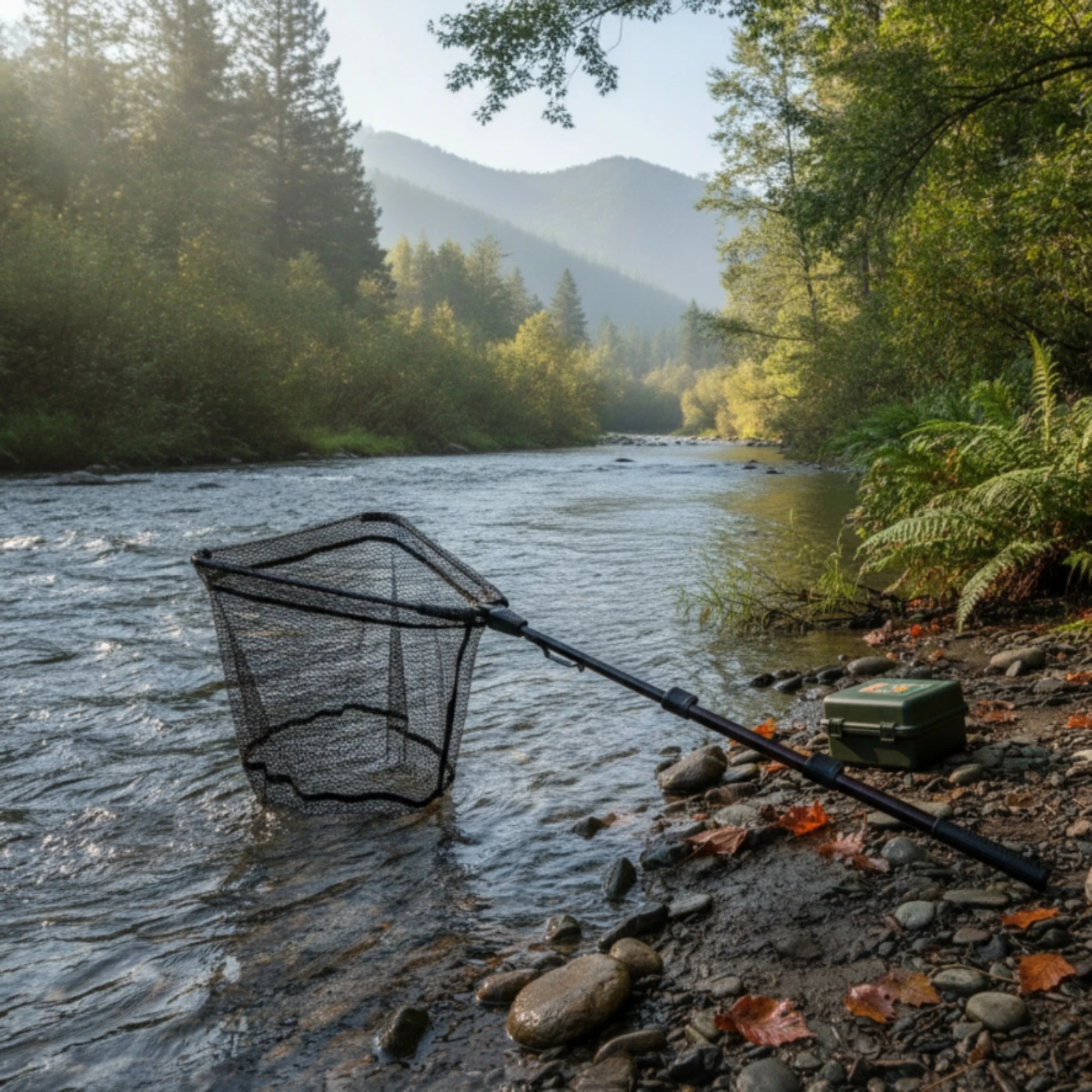 Red de pesca con mango telescó - Landing Net Telescopic reseña y precio