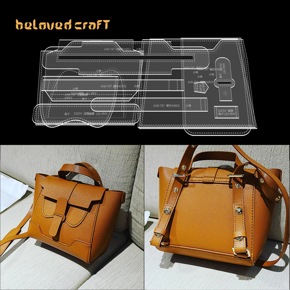 

BelovedCraft Leather Bag Pattern Making with Acrylic Templates for Master Bag, Crossbody and Backpack Women's Single-shoulder